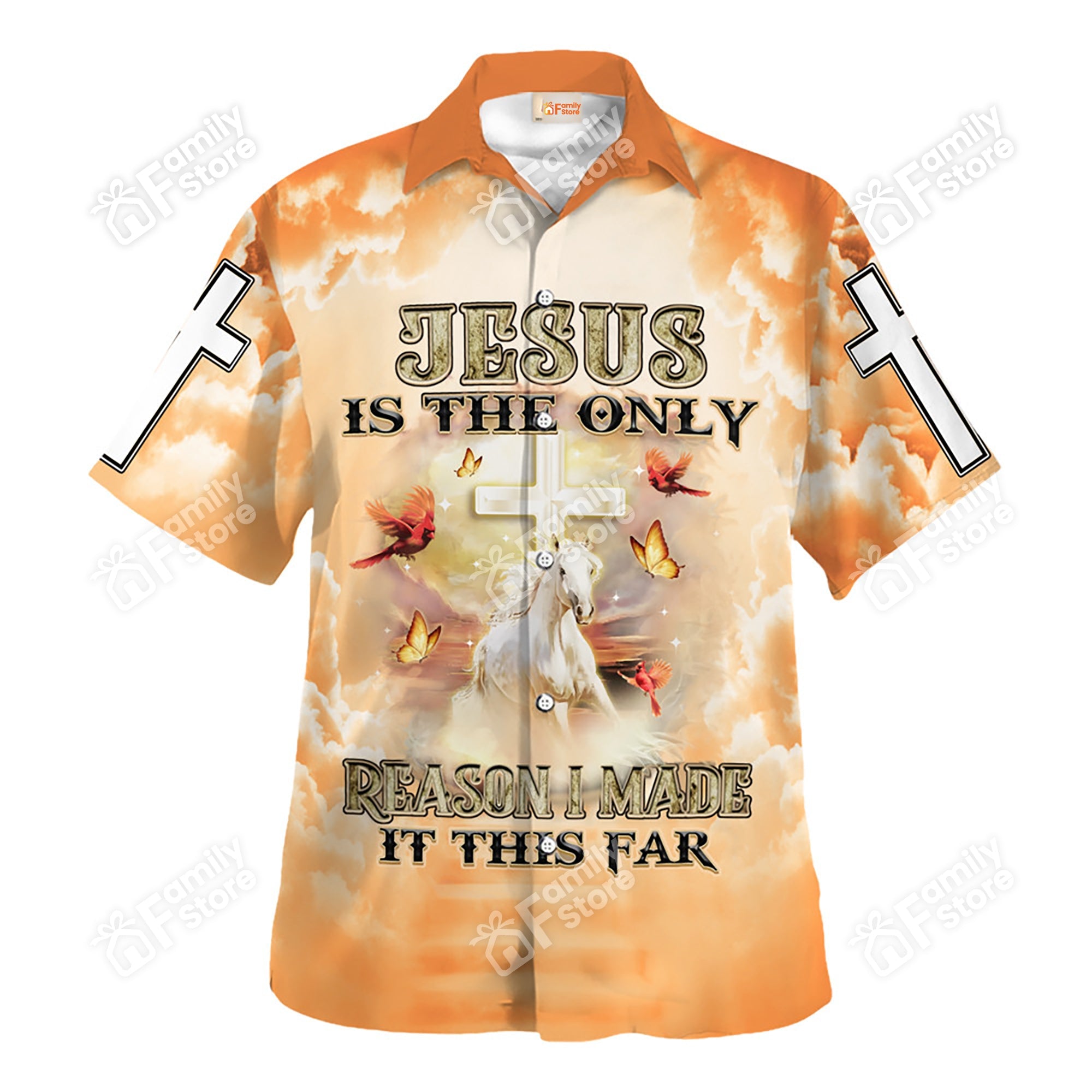 Jesus Is The Only Reason I Made It This Far - Hawaiian Shirt