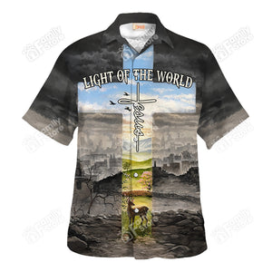 Jesus Light Of The World - For Men And Women - Hawaiian Shirt