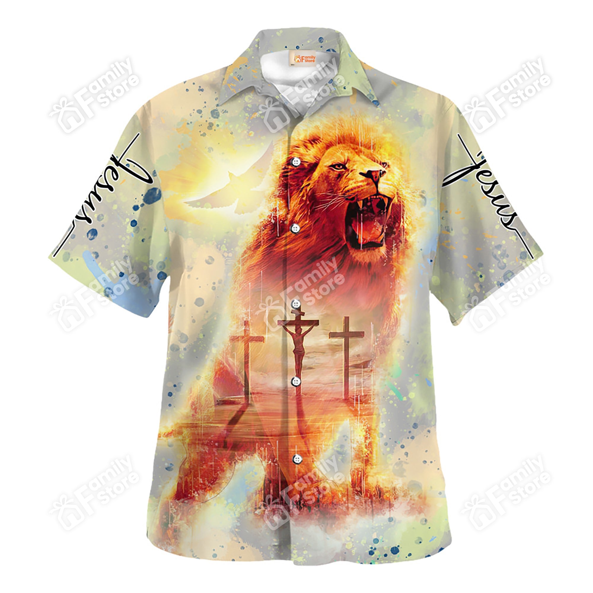 Jesus Lion Roar - For Men And Women - Hawaiian Shirt