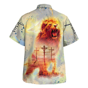 Jesus Lion Roar - For Men And Women - Hawaiian Shirt