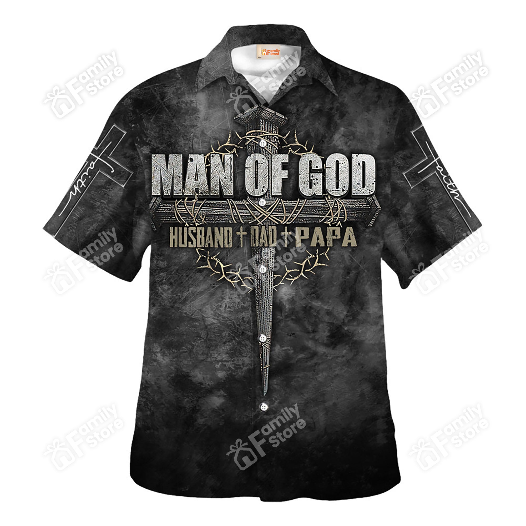 Jesus Man Of God For Hustand Dad Papa - Hawaiian Shirt