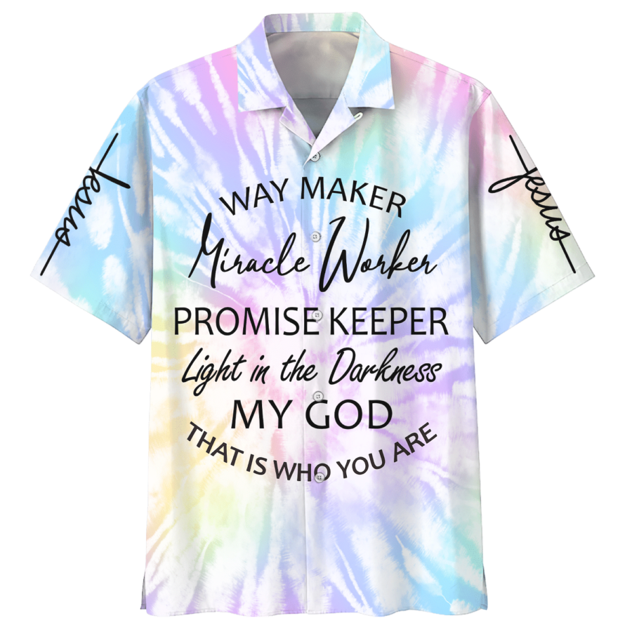 Jesus Miracle Worker Promise Keeper Light In The Darkness - Hawaiian Shirt