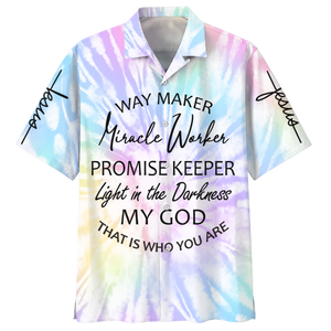 Jesus Miracle Worker Promise Keeper Light In The Darkness - Hawaiian Shirt