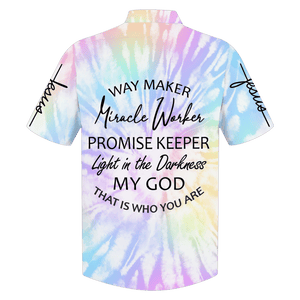 Jesus Miracle Worker Promise Keeper Light In The Darkness - Hawaiian Shirt