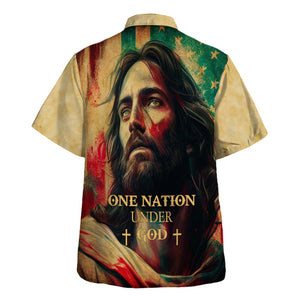 Jesus One Nation Under Colorful - Hawaiian Shirt