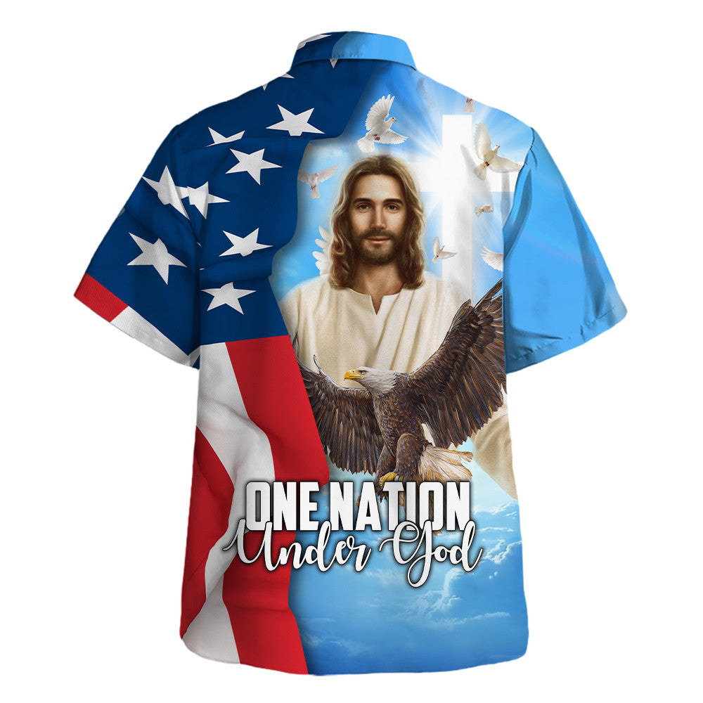 Jesus One Nation Under God - Hawaiian Shirt