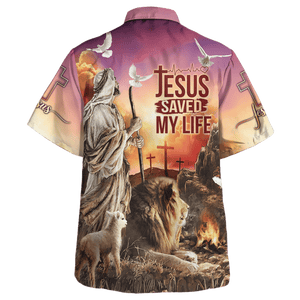 Jesus Saved My Life - For Men And Women - Hawaiian Shirt