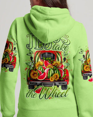 Jesus Take The Wheel Watermelon - Women's All Over Print Shirt - AT4080528