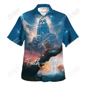 Jesus The Glory Of God Faith Over Fear - Hawaiian Shirt