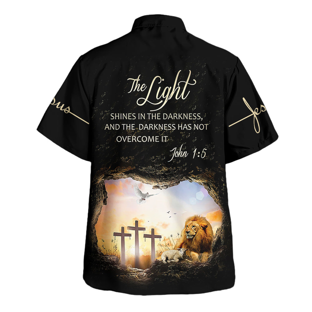 Jesus The Light Shines In The Darkness - Hawaiian Shirt