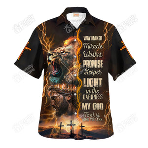 Jesus Way Maker Miracle Worker Promise - Hawaiian Shirt