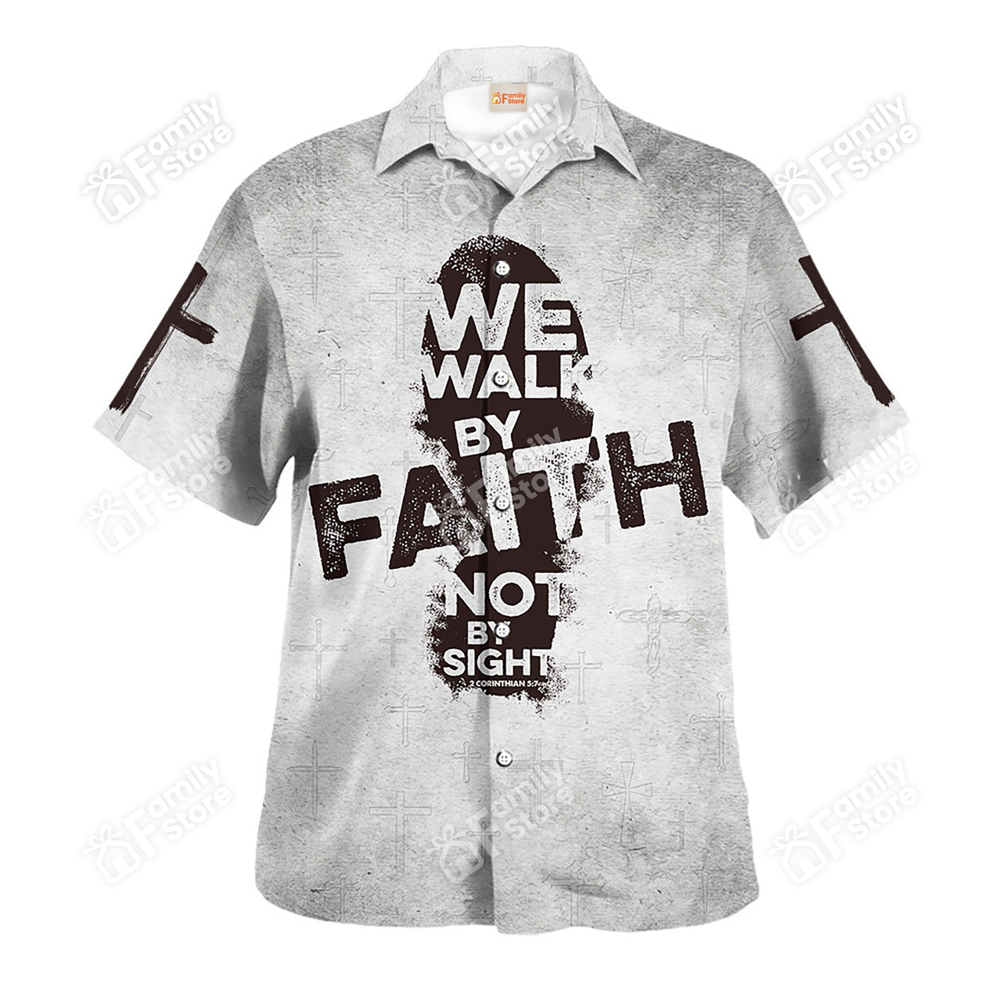 Jesus We Walk By Faith Bot By Sight - Hawaiian Shirt