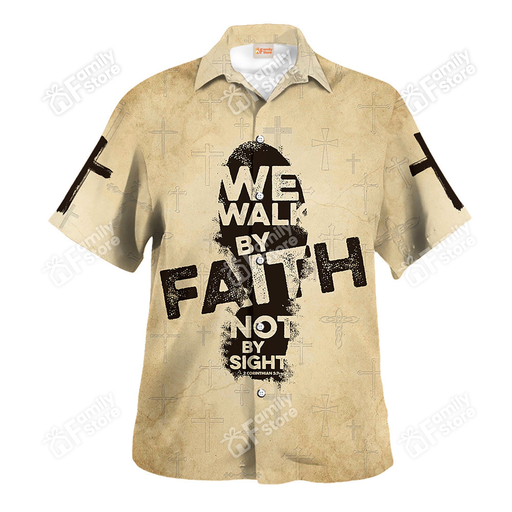 Jesus We Walk By Faith Not By Sight - Hawaiian Shirt