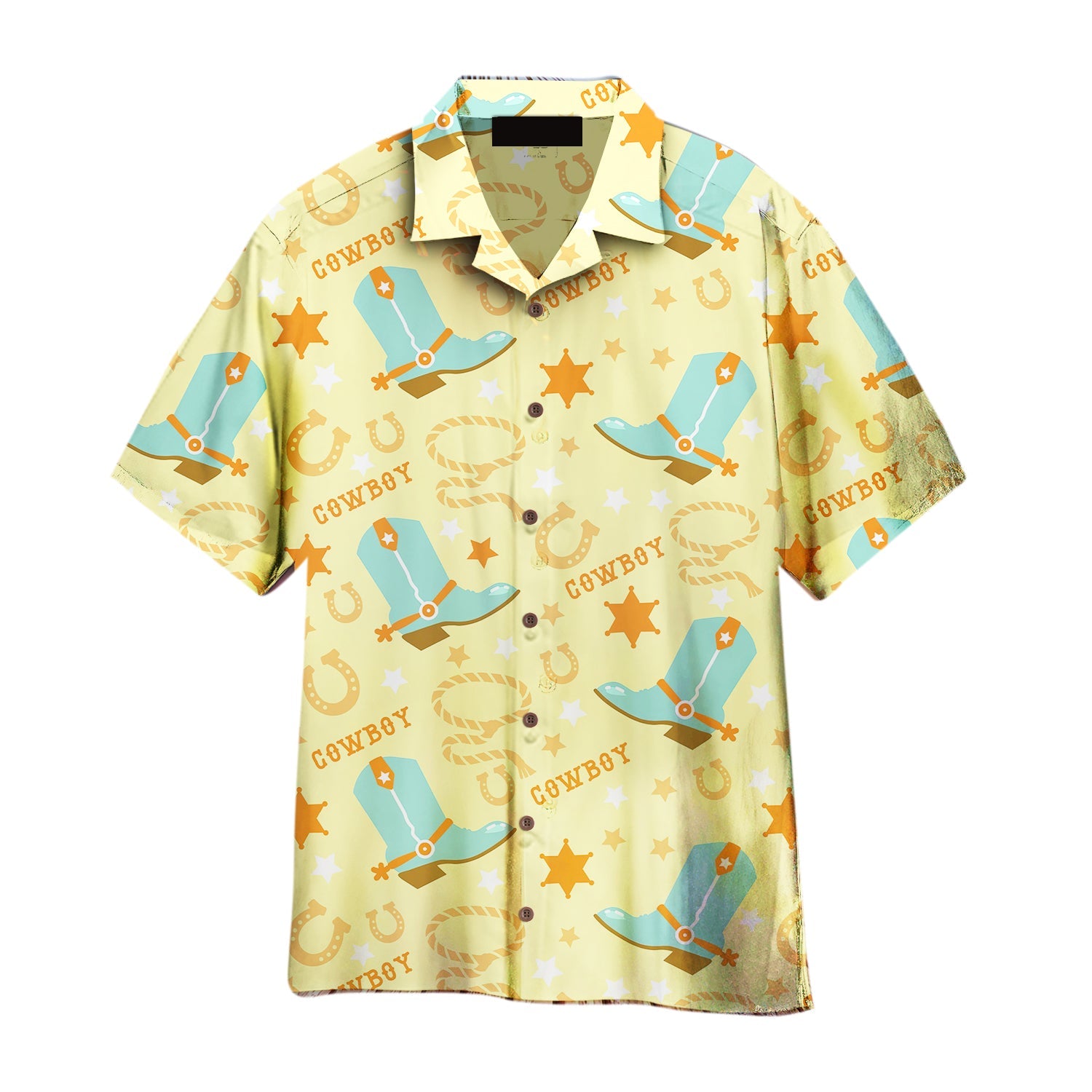 Kentucky Derby Cowboys Rodeo Yellow - Hawaiian Shirt