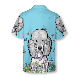 Lady Poodle & The Butterflies Hawaiian Shirt