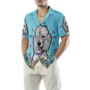 Lady Poodle & The Butterflies Hawaiian Shirt