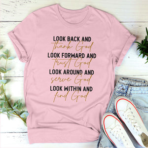 Look Around And Serve God - Classic Christian Unisex T-shirt pt05