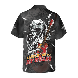 Living By My Rule Rock Guitar - Hawaiian Shirt