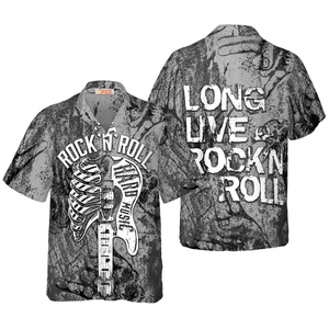 Long Live Rock'n Roll Guitar - Hawaiian Shirt