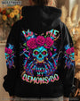 LoveMeLikeMyDemons NeonSugarSkullGraphicTee Women_sAOPShirt_7