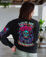 LoveMeLikeMyDemons NeonSugarSkullGraphicTee Women_sAOPShirt_9