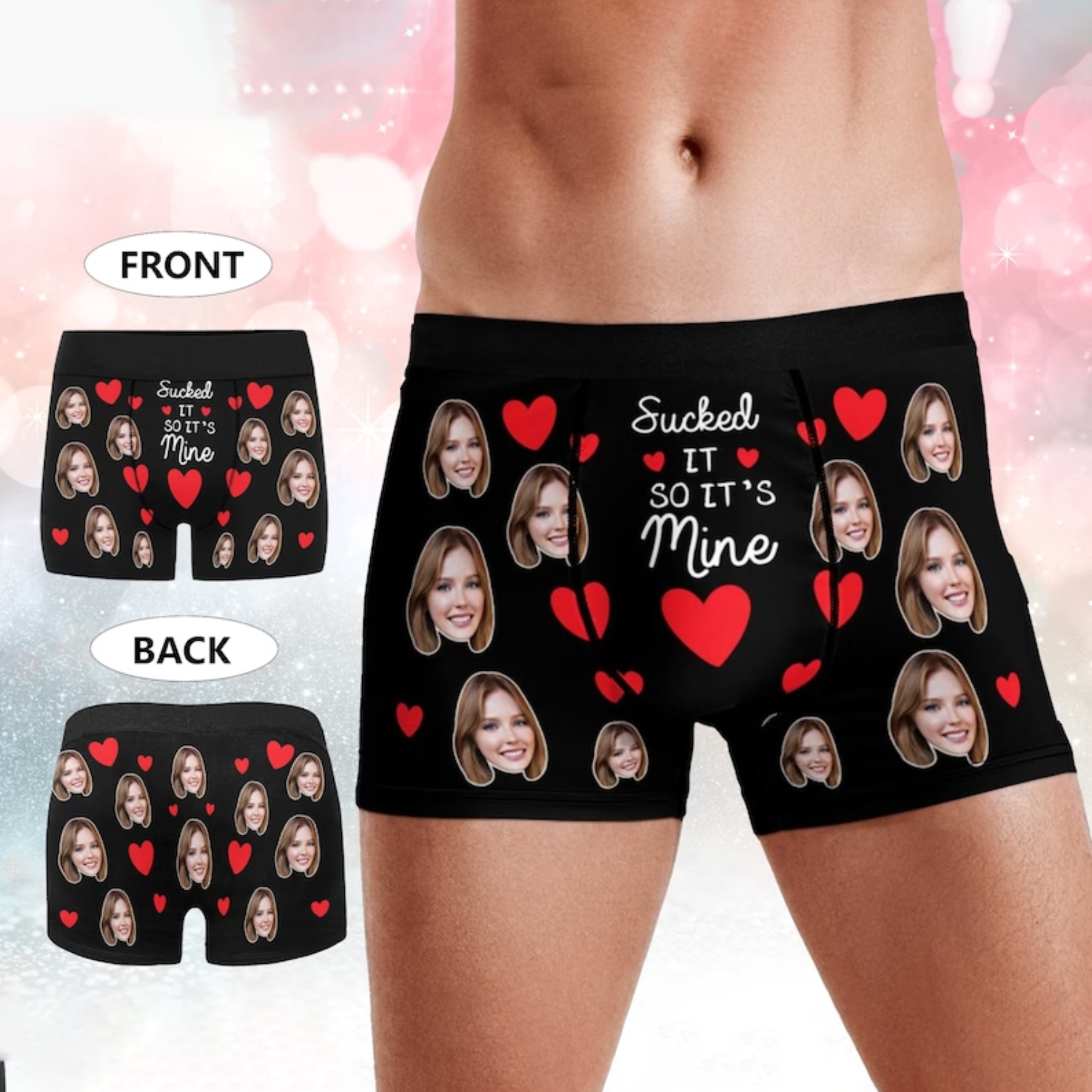 Custom Photo Sucked It So It'S Mine - Gift For Husband, Boyfriend - Personalized Men's Boxer Briefs