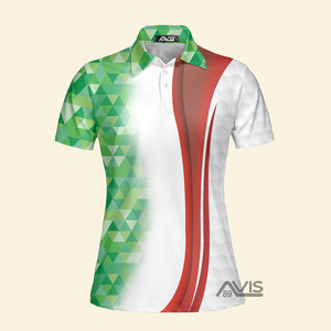 Italy Flag Golfer - Women Polo Shirt