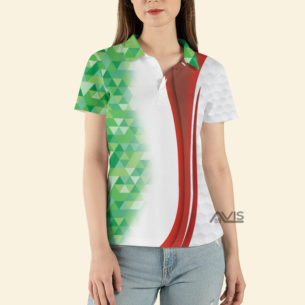 Italy Flag Golfer - Women Polo Shirt