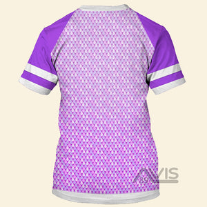 Avis89 Elemental Pixar Movie Purple Wade Ripple Costume - 3D Tshirt