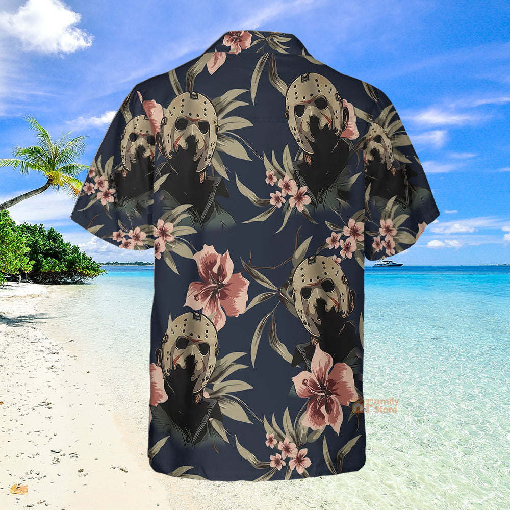 Halloween Jason Voorhees Tropical Style - Hawaiian Shirt