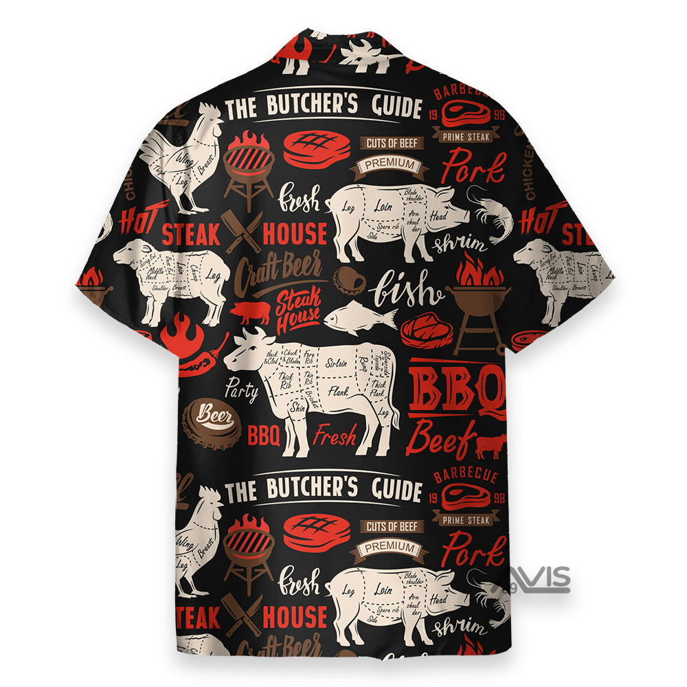 I Love The Smell Of BBQ In The Morning Barbeque Black Aloha Hawaiian Shirt