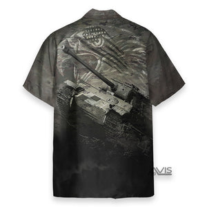 Us Army Veteran Tank - Hawaiian Shirt