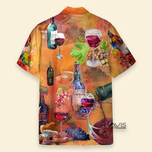 Wine Working From Nine To Wine - Hawaiian Shirt