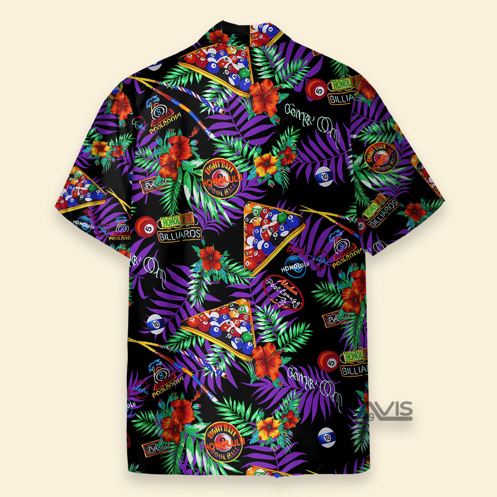 Billiards Tropical Pattern - Hawaiian Shirt