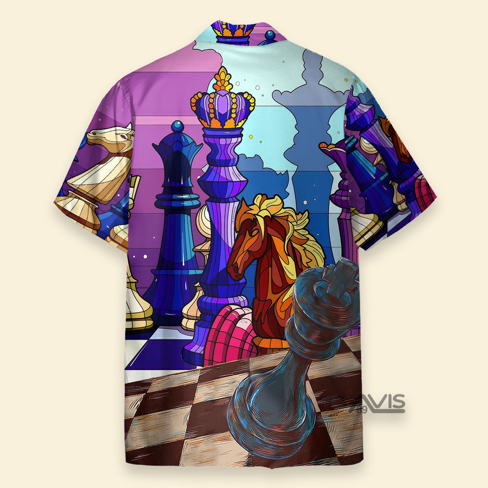 Chess Board Games Is Life Love Playing Chess - Hawaiian Shirt