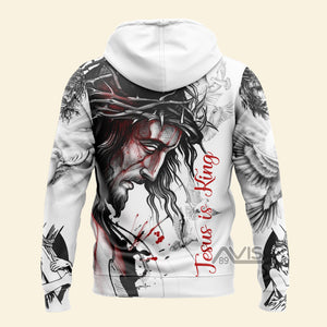 Avis89 Jesus Is King Dove - Hoodie