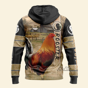 Avis89 3D Rooster - Personalized Hoodie