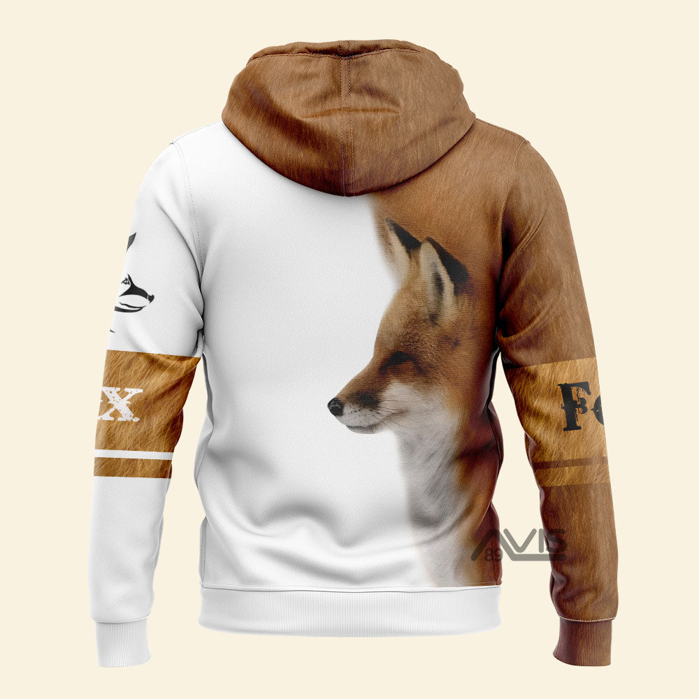 Avis89 Fox All Over Print - Hoodie