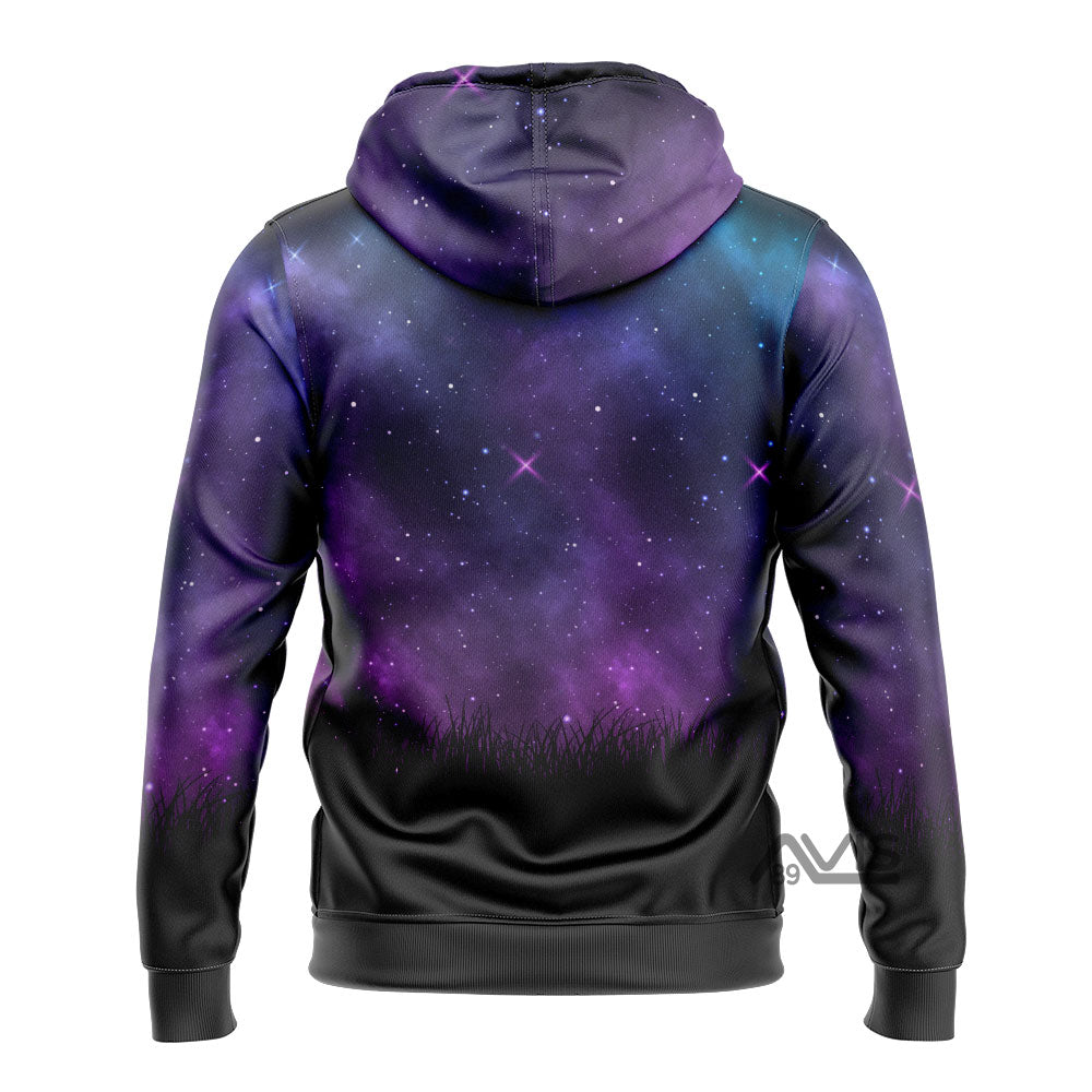 Wolf Purple Night Hoodie