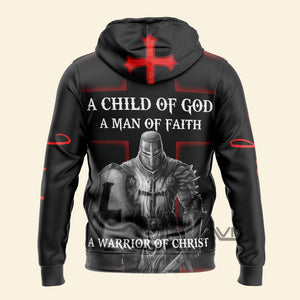 Avis89 Jesus Saved My Life A Warrior Of Christ - Hoodie