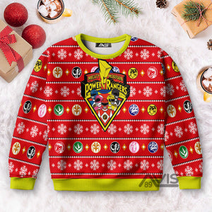 Mighty Morphin Power Rangers - Costume Ugly Christmas Sweater