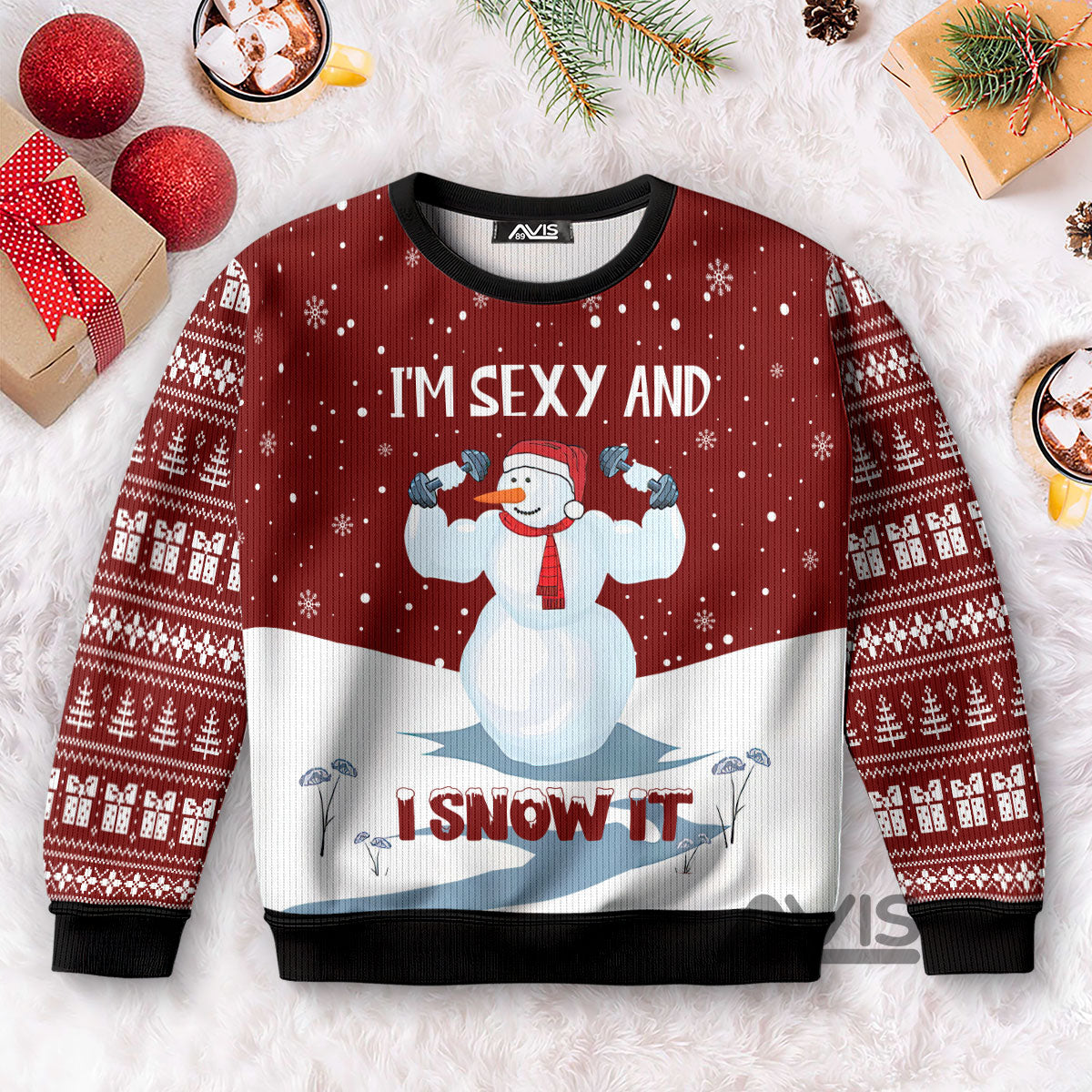 Snowman I'm Sexy And I Snow It Christmas Funny Ugly Sweater