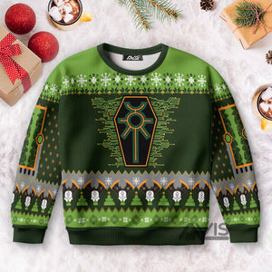 Warhammer Nefarious Necron Iconic - Ugly Christmas Sweater