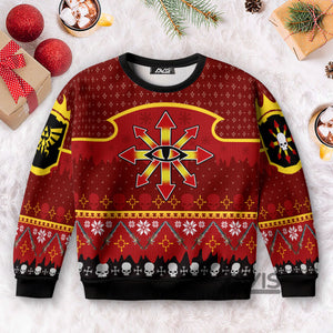 Warhammer Chaos Reigns Khorne Iconic - Ugly Christmas Sweater