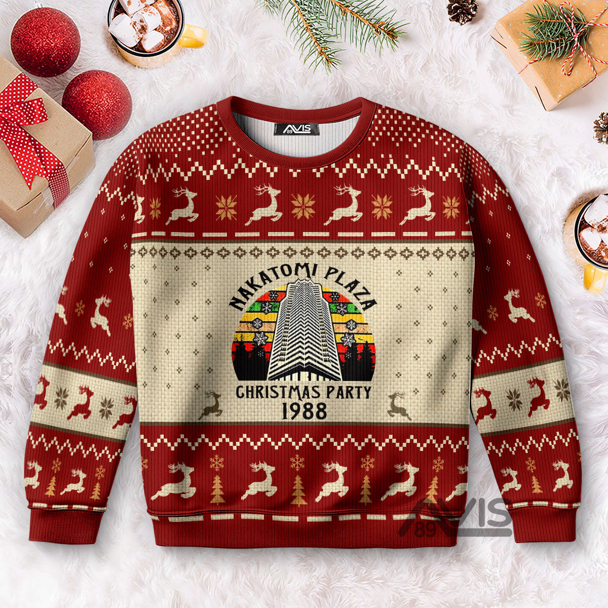 Nakatomi Plaza Christmas Party 1988 Vintage - Ugly Sweater