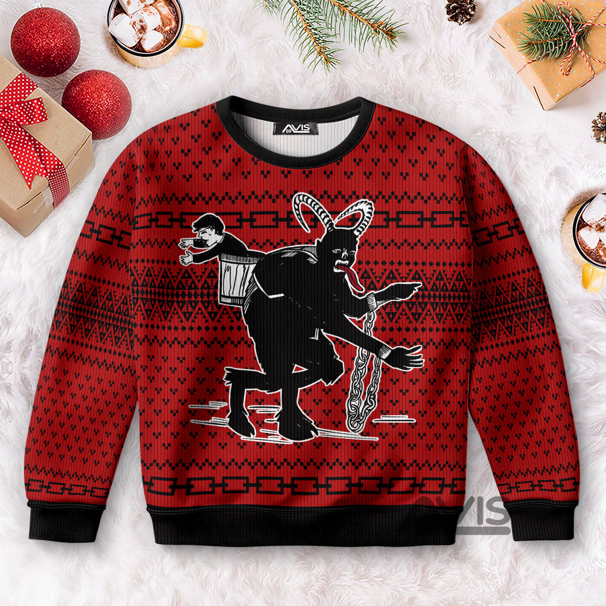 Krampus The Christmas Devil Christmas Red Funny - Ugly Sweater