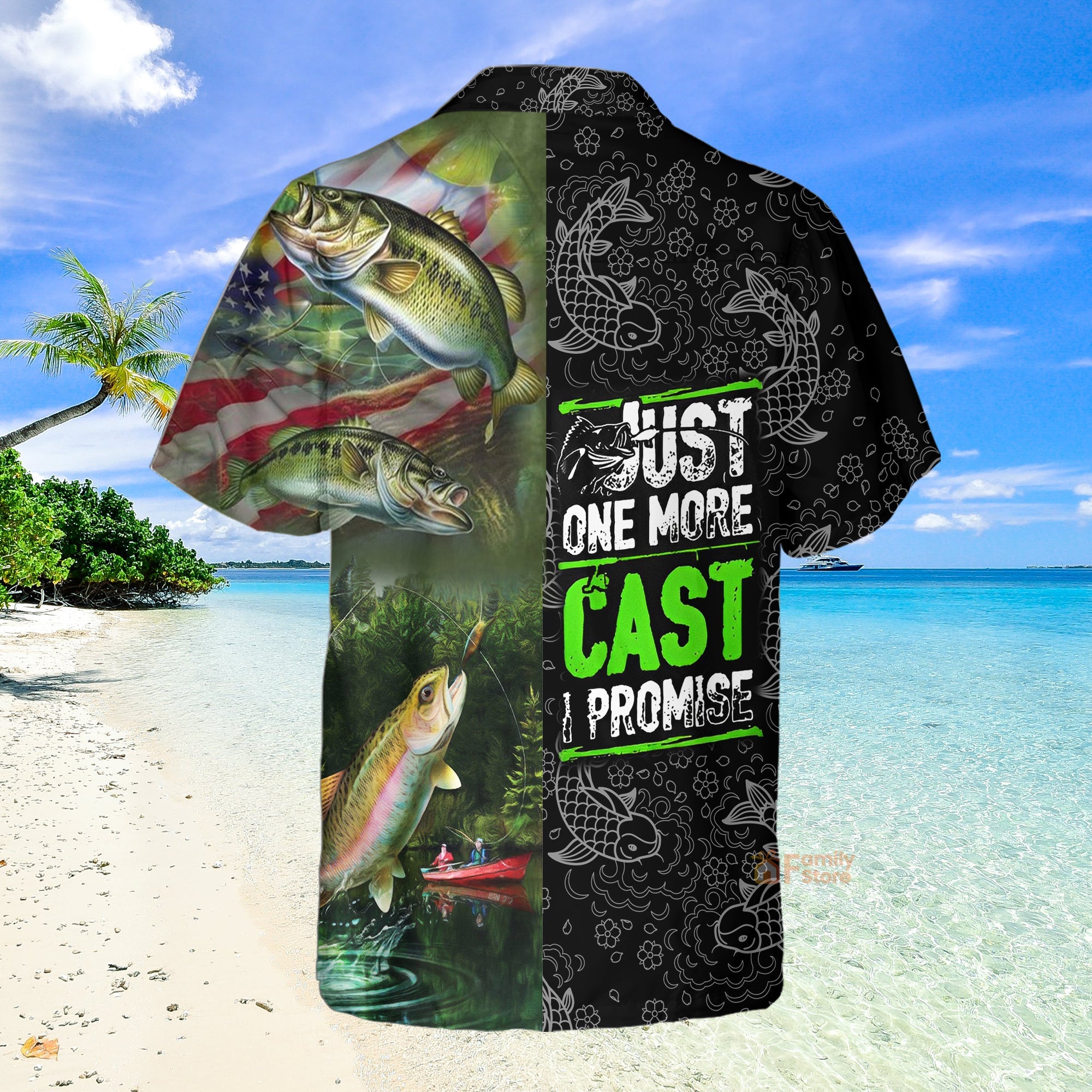 Fishing Just One More Cast - Hawaii Shirt