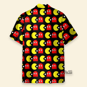 Cartoon PAC-MAN Doodle Casual Aloha - Hawaiian Shirt