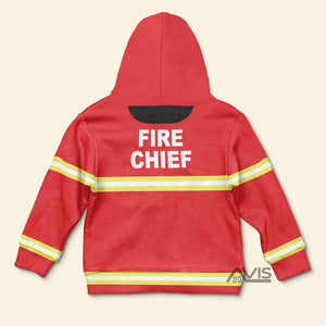 Firefighter 3D Costume Cosplay - Kid Hoodie