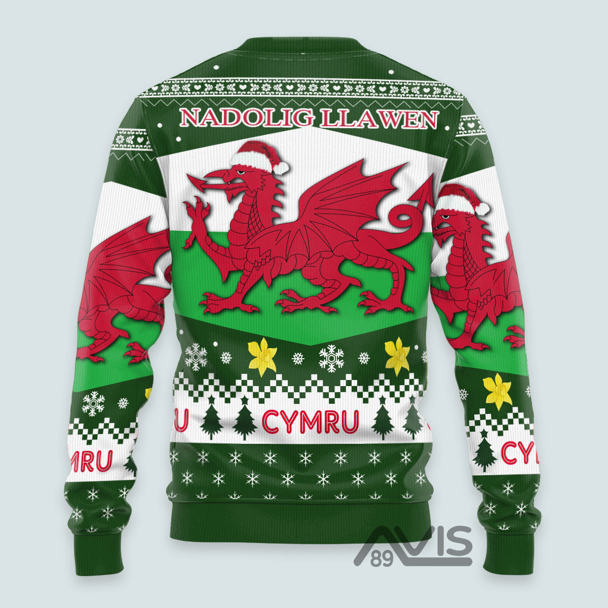 Wales Dragon - Ugly Christmas Sweater